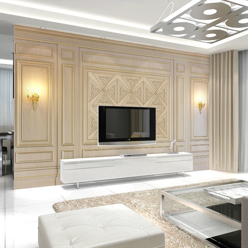 Bacaz テレビの後ろの壁の装飾が施された3d立体視の壁紙 壁紙 Aliexpress