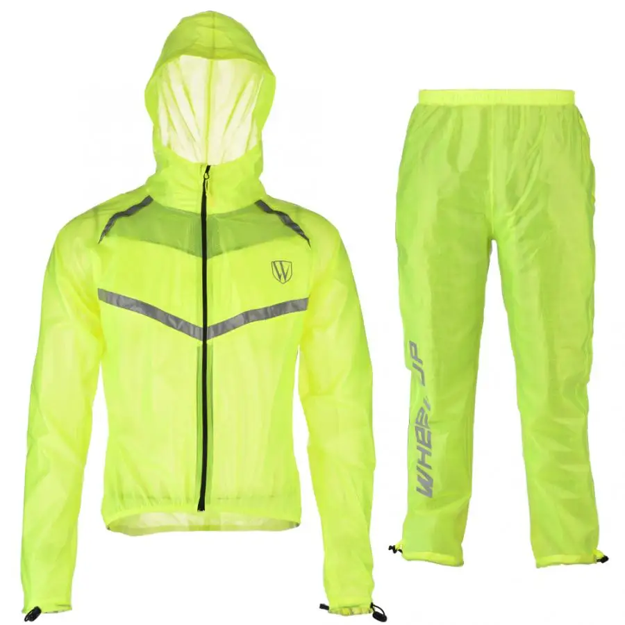 

WHEEL UP Waterproof Windproof Cycling Jacket Rain Coat Men Road MTB Mountain Bike Raincoat Pants Rainwear Sets Cycling Equipment