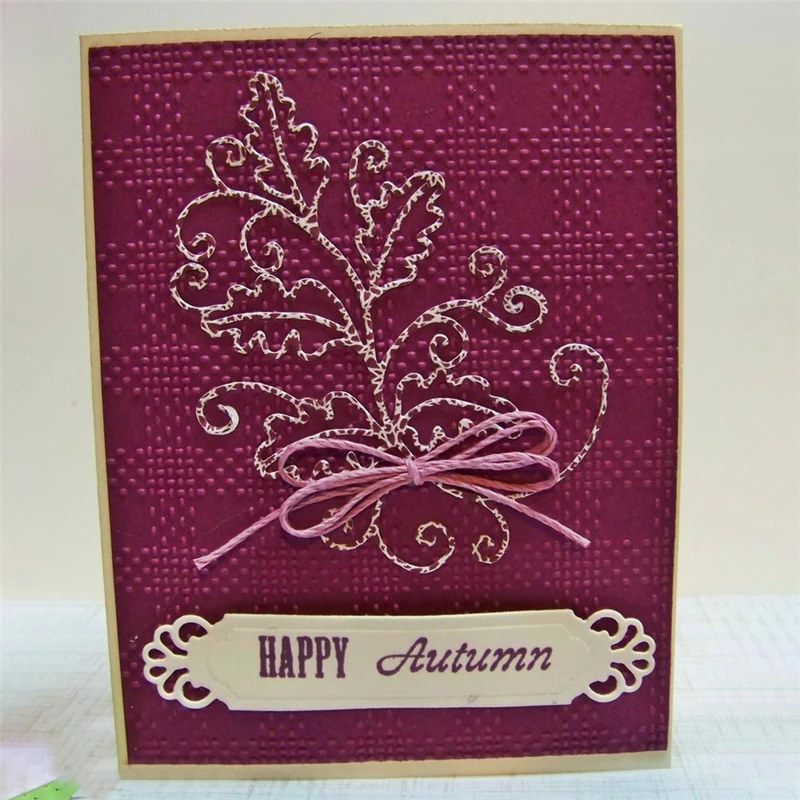 

GJCrafts Fall Flourish Dies Metal Cutting Dies For Scrapbooking Card Making Photo Album Embossing Crafts Mat Christmas New 2018