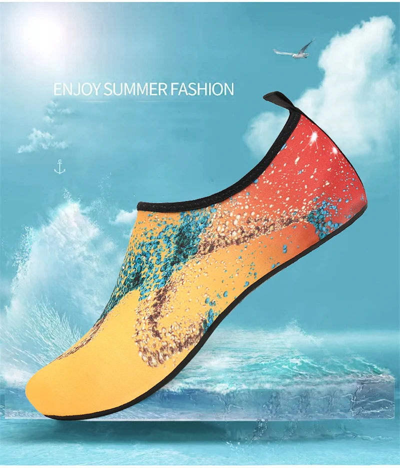 Water Shoes Summer Men Shoes Aqua Shoes Soft Beach Slippers Woman River Sea Sandals Swimming Diving Socks Women Yoga Shoes