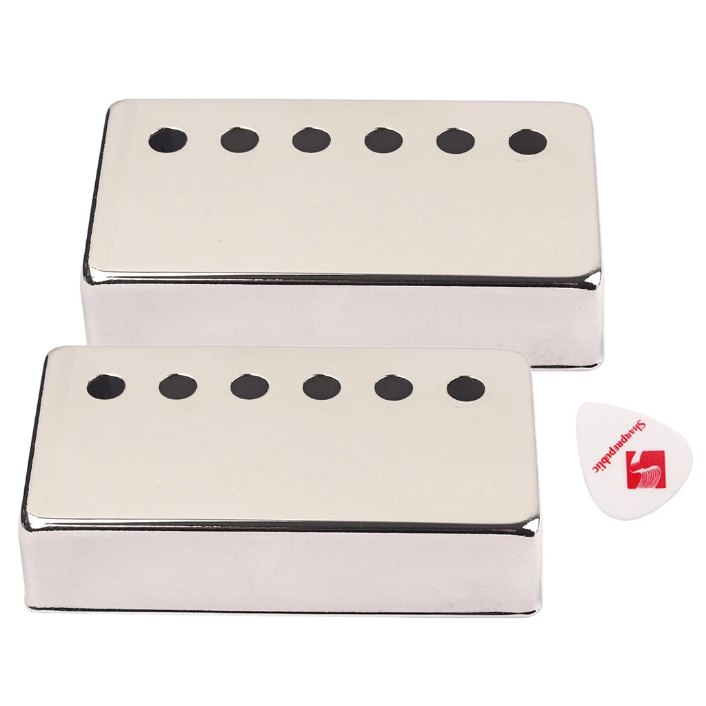 

50mm Pole Spacing 16mm Height Humbucker Guitar Pickup Cover Nickel Plated for LP SG Eiphone Electric Guitar Parts