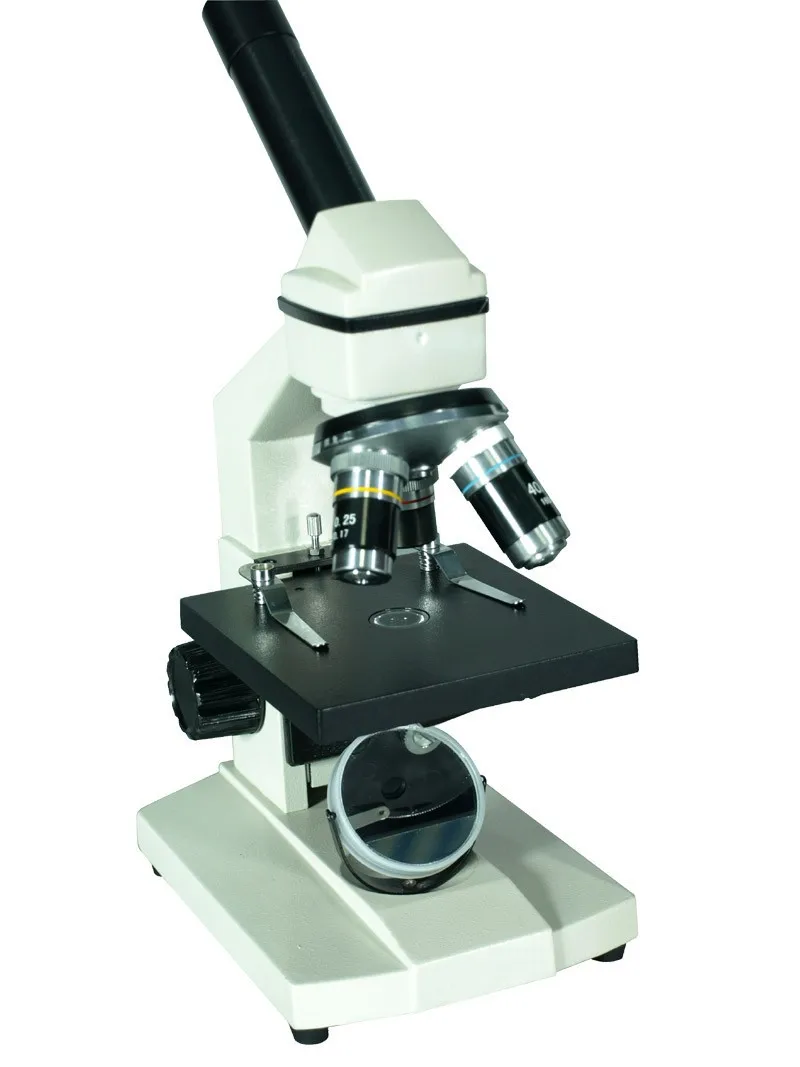 

40x 100x 400x Professional Monocular Biological Student Microscope with 10x Wide Field Eyepiece for School Education