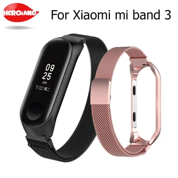 

For Mi Band3 Wrist Strap Metal Screwless Stainless Steel For Xiaomi Mi Band 3 Strap Bracelet Miband 3 Wristband Pulseira Miband3