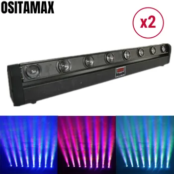 

2PCS LED Stage Light 8X10W Beam Moving Head Light RGBW Sweeper Perfect Effect 4IN1/ White Luces DJ Disco LED Lamp