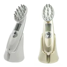 Новая лазерная расческа для лечения перезаряжаемая usb зарядка лазерная расческа Вибрирующая Массажная щетка для кожи головы стимуляция роста волос Массажная щетка для волос