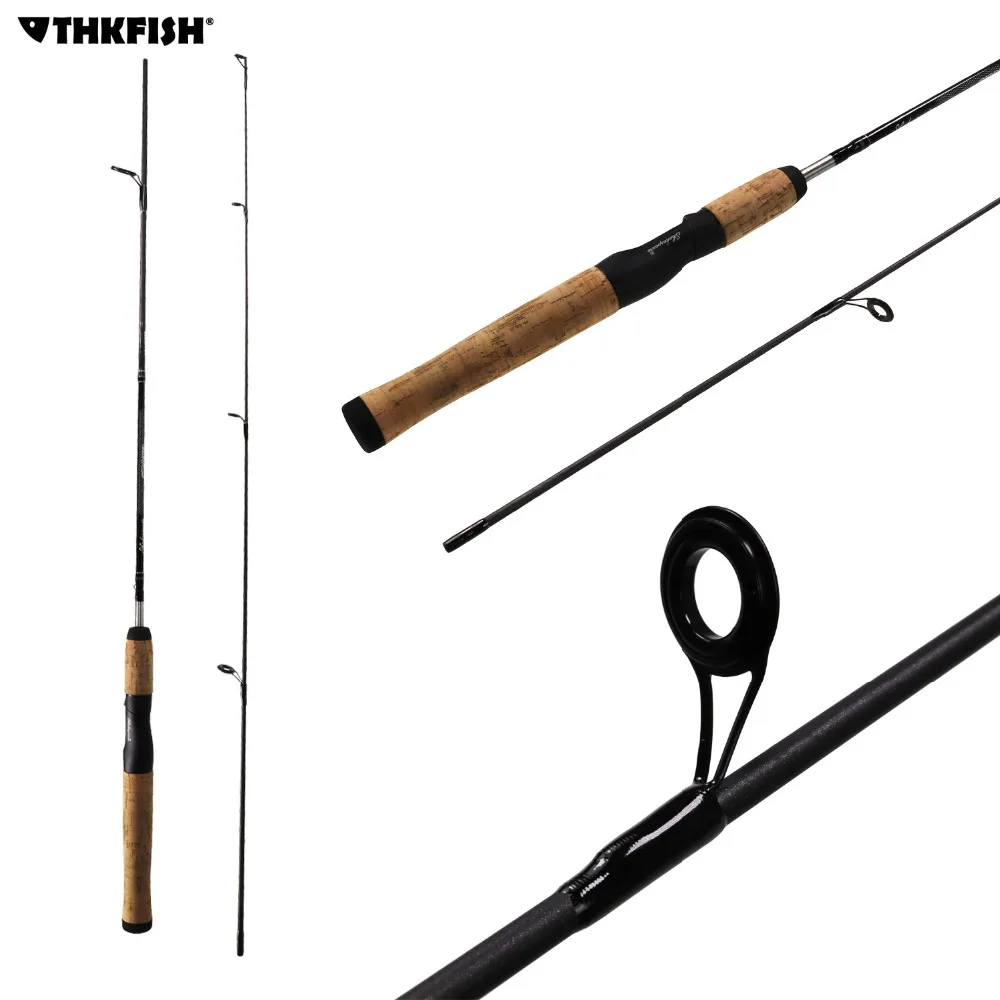 

Thkfish Lure Spinning Fishing Rod 1.52M High Carbon Fiber & Wooden Handle Fishing Rod Telescopic Fishing Rod Pole