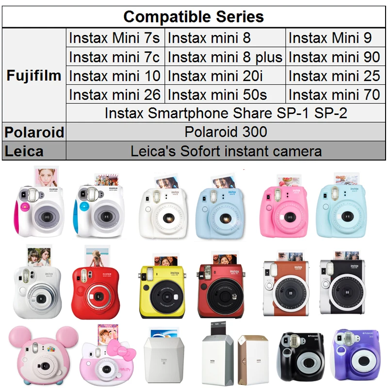 Белая пленка Fujifilm Instax Mini 40 300 листов w подарки для фотокамеры FUJI Instant 9 8 + 7s 25 50s 70 90