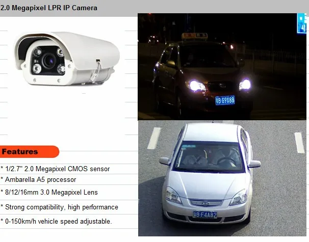 3,0 Megpixels объектив 2MP 1080 P Vechile распознавание номерных знаков LPR ANPR Камера