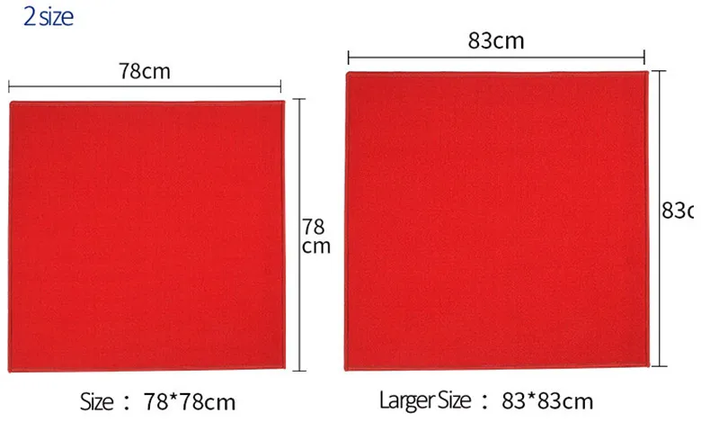 Чистый цвет 78x78 см или 83X83 см маджонг игра мягкая тишина Противоскользящий коврик Настольная игра маджонг мАч-джонг ковер легко складывается