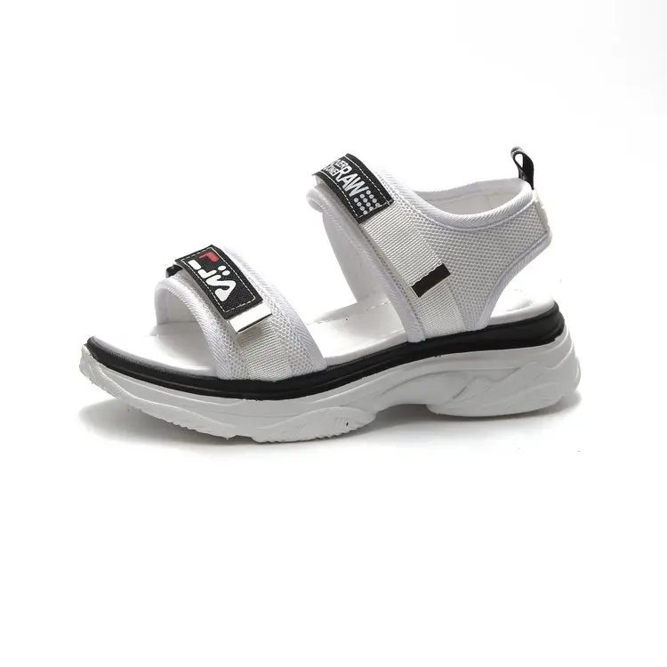 

Sports sandals summer big boy 2019 new flat bottom ladies wild thick bottom muffin cushion Roman casual shoes