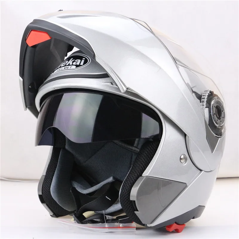 JIEKAI 105 flip up motorcycle font b helmet b font dual visor system every rider affordable