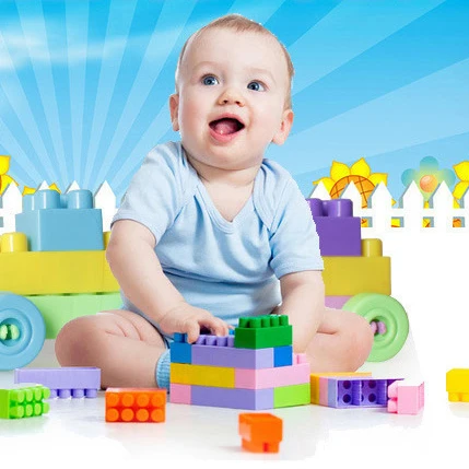 

Montessori Toy Baby Kids Building Blocks Educational Learning Construction Developmental Toy Set Brain Game Toy