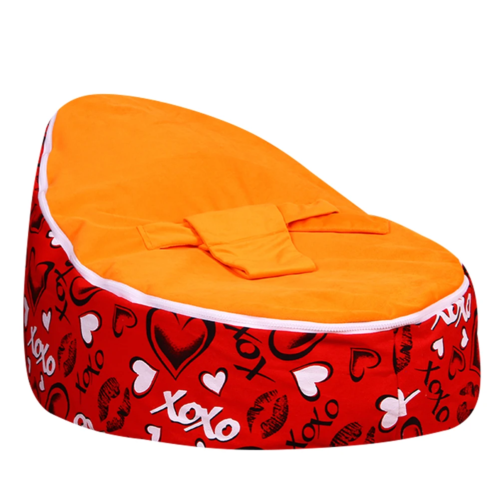 Levmoon Medium Red Lover Bean Bag Chair Kids Bed For Sleeping Portable Folding Child Seat Sofa Zac Without The Filler Levmoon Medium Red Lover Bean Bag Chair Kids Bed For Sleeping Portable Folding Child Seat Sofa Zac Without The Filler