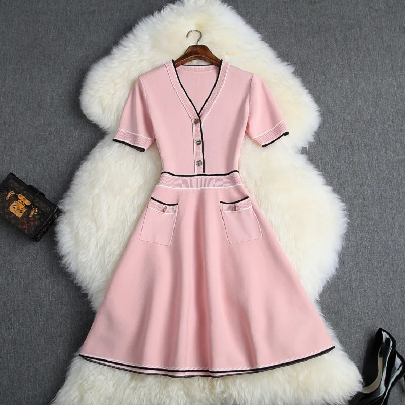 

Short sleeve knitting dresses Casual 2019 new spring summer girl Mini Sexy Party dress Solid Women Clothing Early autumn Dress