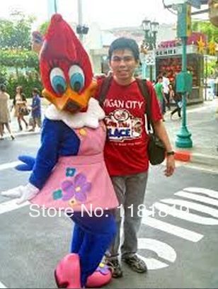 

Woodpecker mascot costume duck girl custom fancy costume anime cosplay kits mascotte cartoon theme fancy dress