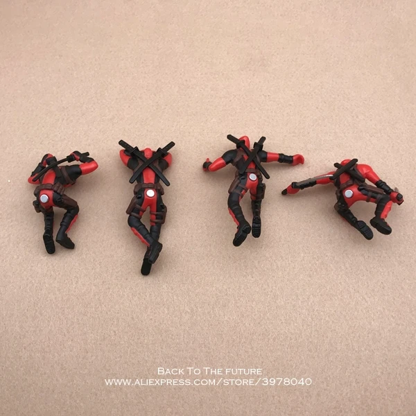 Disney Marvel X-Men Deadpool 2 Action Figure Sitting Posture Model Anime Mini Doll Decoration PVC Collection Figurine Toys model