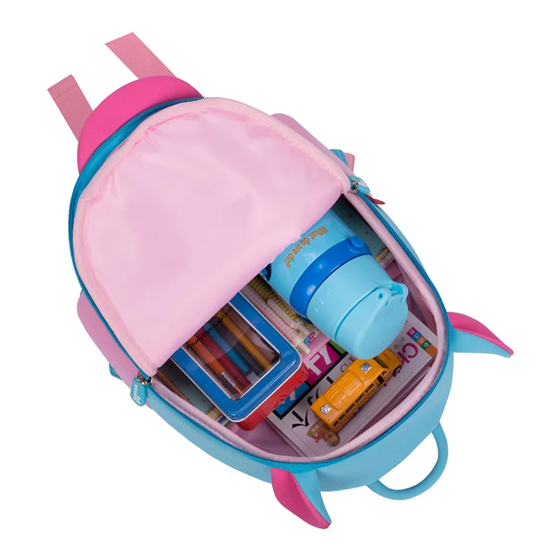 Детский дорожный мини-рюкзак, рюкзак в виде объемной мультяшной фигурки единорога, для малышей, дошкольников, мальчиков и девочек 2-8 лет