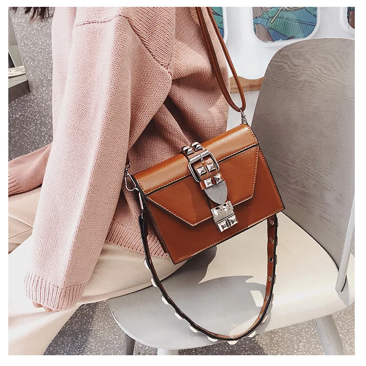 sacos para senhoras vintage bloqueio pequena aleta bolsa senhora ins