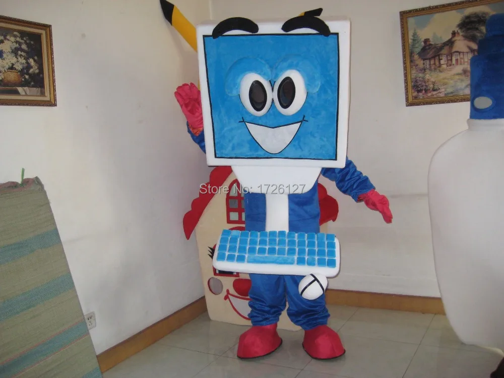  mascot Computer character mascot notebook costume custom fancy costume anime cosplay kits mascotte 