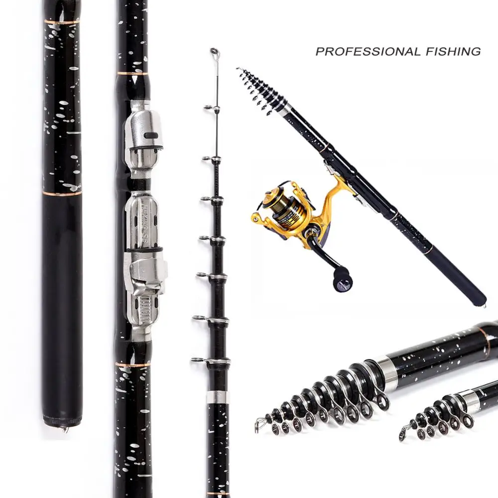 Professional Carbon Fiber Fishing Rod Professional Telescopic Fishing