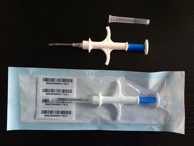 

10pcs 1.25*7mm High quality RFID Pet Microchips EM4305 ISO11784/785 FDX-B Animals Identification Microchip Syringe