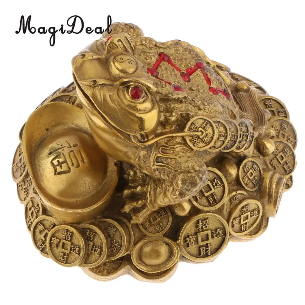 Feng Shui Money Lucky Fortune Wealth Chinese For Frog Toad Coin Home Shop Office Table Decoration