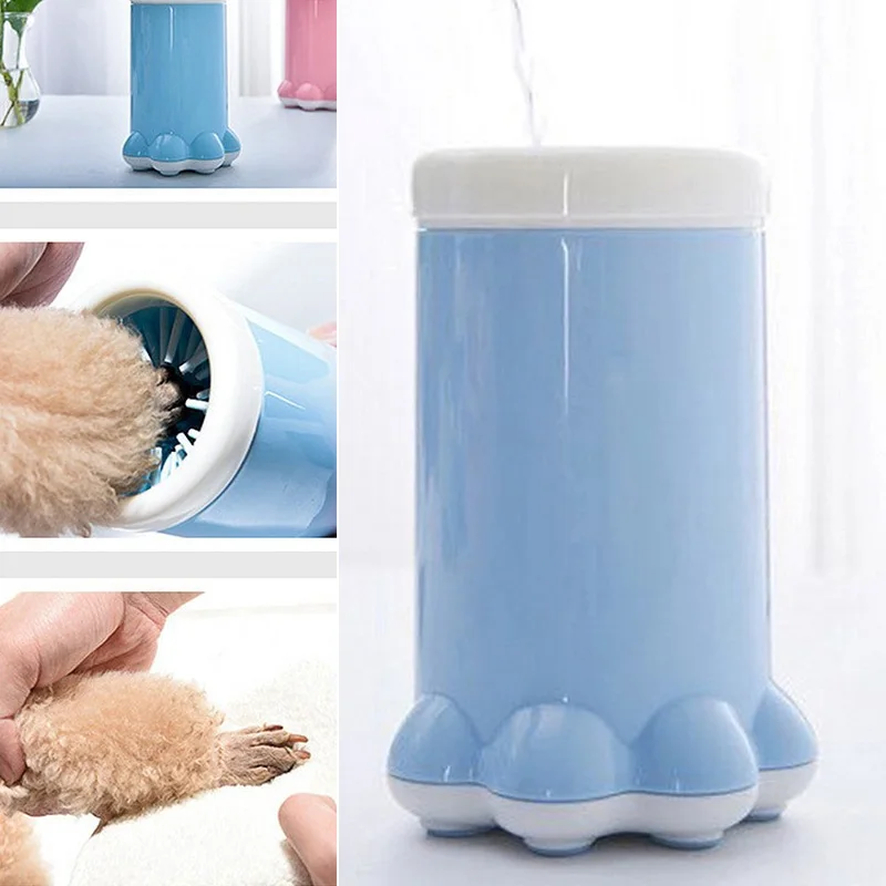 

Pet Cats Dog Paw Cleaner Cup Cleaning Tool Silicone Portable Brush Foot Washer French Bulldog Cleaning Bucket Pet Supplies