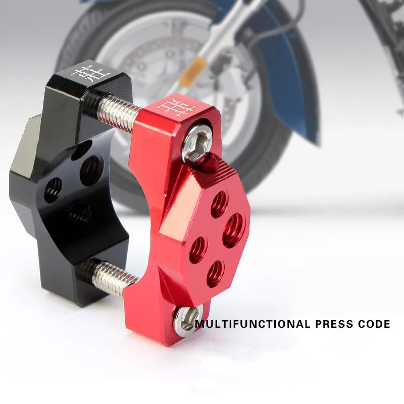 

Universal Motorcycle Bicycle Aluminum Spotlight Headlight Phone GPS Handlebar Holder Bracket Clamp Fixed Chips Frame