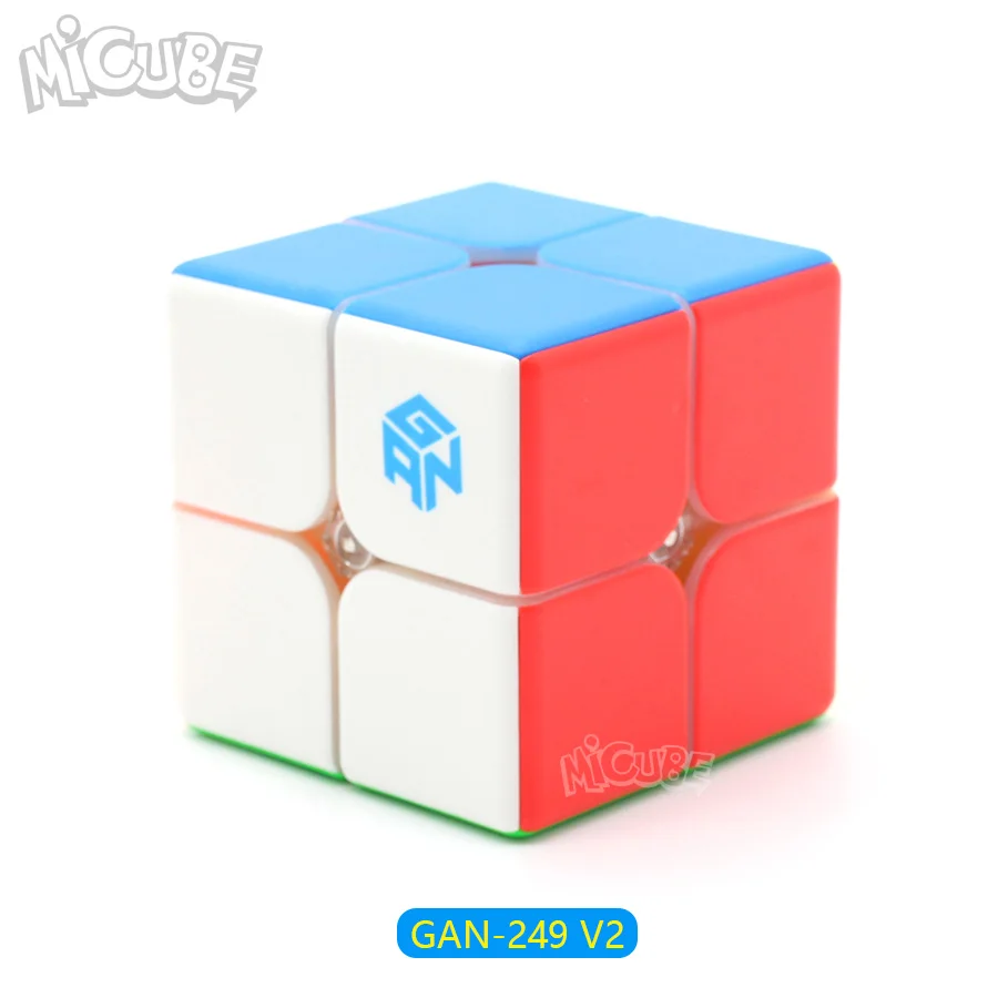 Ган 249 V2 м 249 Магнитный куб Stickerless Magic Скорость Cube 2x2x2 головоломки конкурс игрушка Cubo WCA Чемпионат 2x2 с помощью магнитов