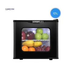 BC-17S, холодный и теплый холодильник с одиночной дверью, Холодильный отель, общежития, витринные шкафы, бытовой мини-холодильник 220V 60W 17L