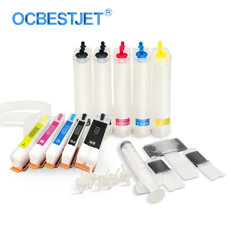 

T2730-T2734 Continuou Ink Supply System For Epson XP510 XP520 XP600 XP605 XP610 XP620 XP700 XP-800 CISS Ink Cartridge 5Color/Set