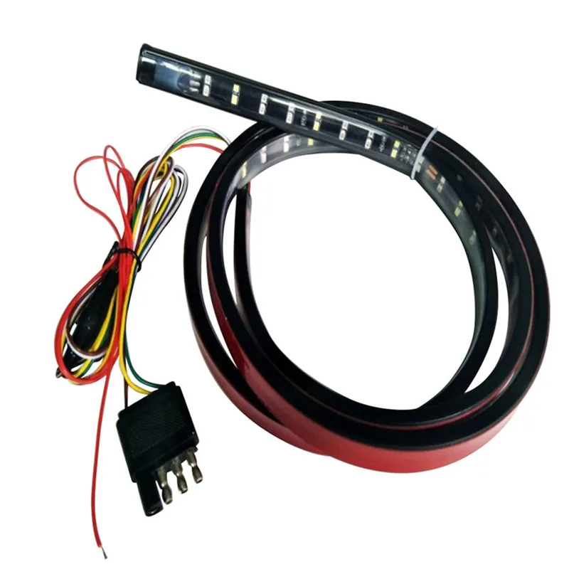 

60 Inch 2-Row LED Truck Tailgate Light Bar Strip Red/White Reverse Stop Turn Signal Running for SUV RV Trailer