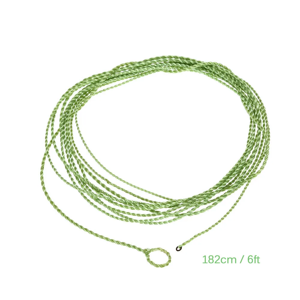 

6FT Fishing Line Fly Fishing Leader with Tippet Ring PET Furled Leader