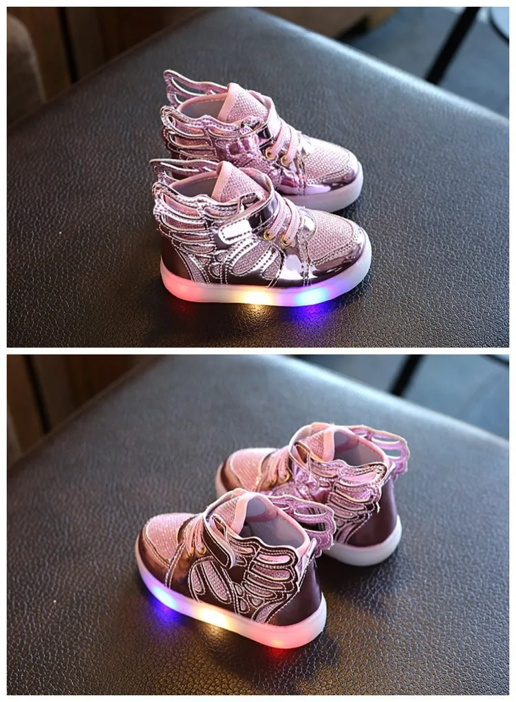 От 1 до 5 лет, светящиеся Детские кроссовки, короткие ботинки для маленьких мальчиков и девочек, светодиодный светильник, повседневная обувь, Высококачественная модная обувь