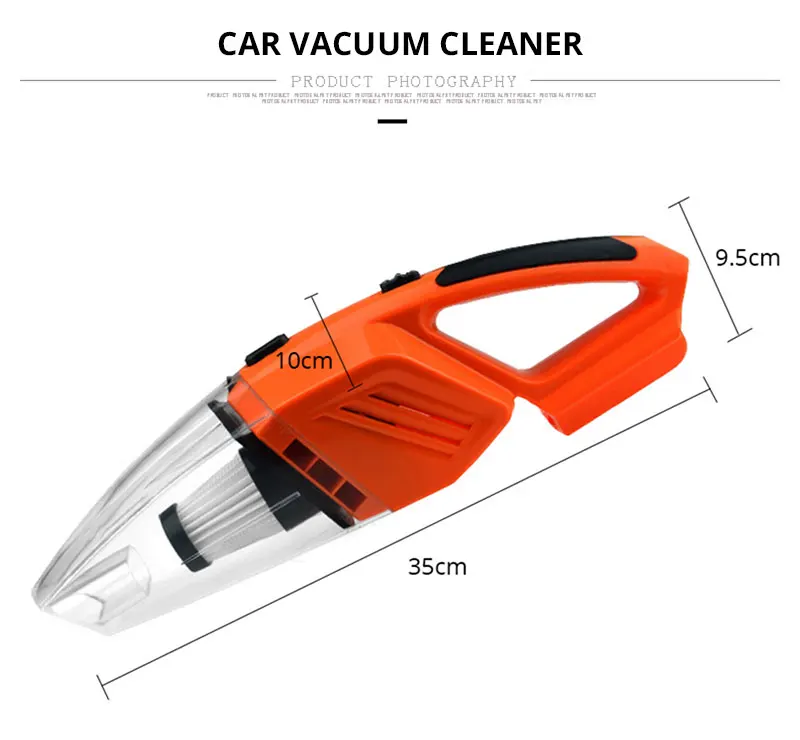 Автомобильный пылесос 12 в 120 Вт портативный ручной Универсальный двойной кабель 5 м светодиодный светильник с несколькими пылесборниками сильные автомобильные аксессуары