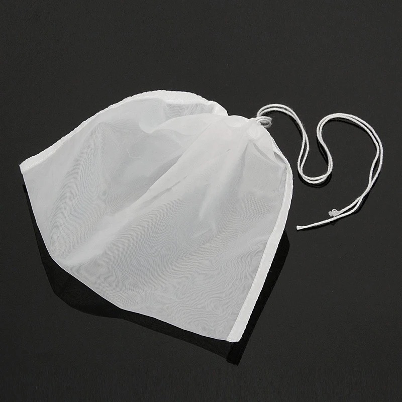 5Pcs Mesh Nylon Strainer Filter Bag for Nut Milk Hops Tea Brewing Food