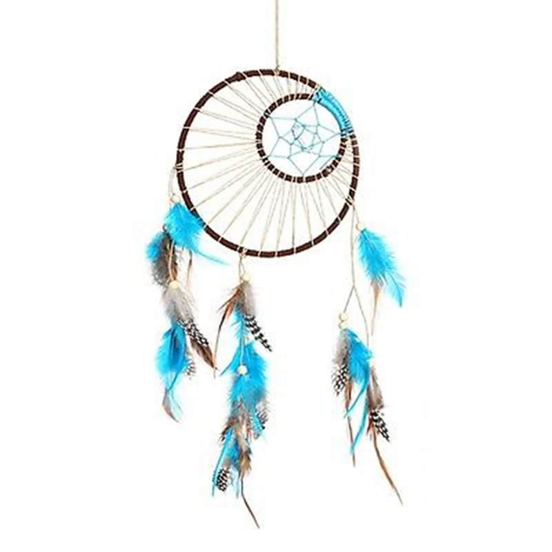 DIY Large Dream Catcher with Feathers Home Wall Hanging Decoration Car Ornament