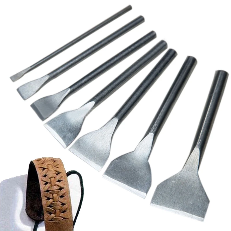 

7pcs/set Leather Craft Tools Slot Punches Straight Punch DIY Hand Work Tool new