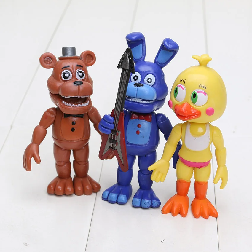 Five Nights At Freddy's 12 шт./компл. FNAF Bonnie Foxy Freddy Fazbear Bear Night At Freddy игрушки Фигурки