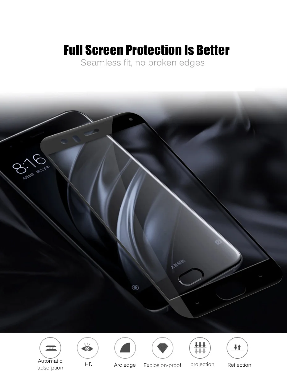MOUSEMI For Xiaomi 5 5S 5S Plus 5C 5X A1 Glass Protection 9H Screen Protector Film For Xiaomi A1 6 8 8SE Glass On 6 A1 8SE Glass (1)