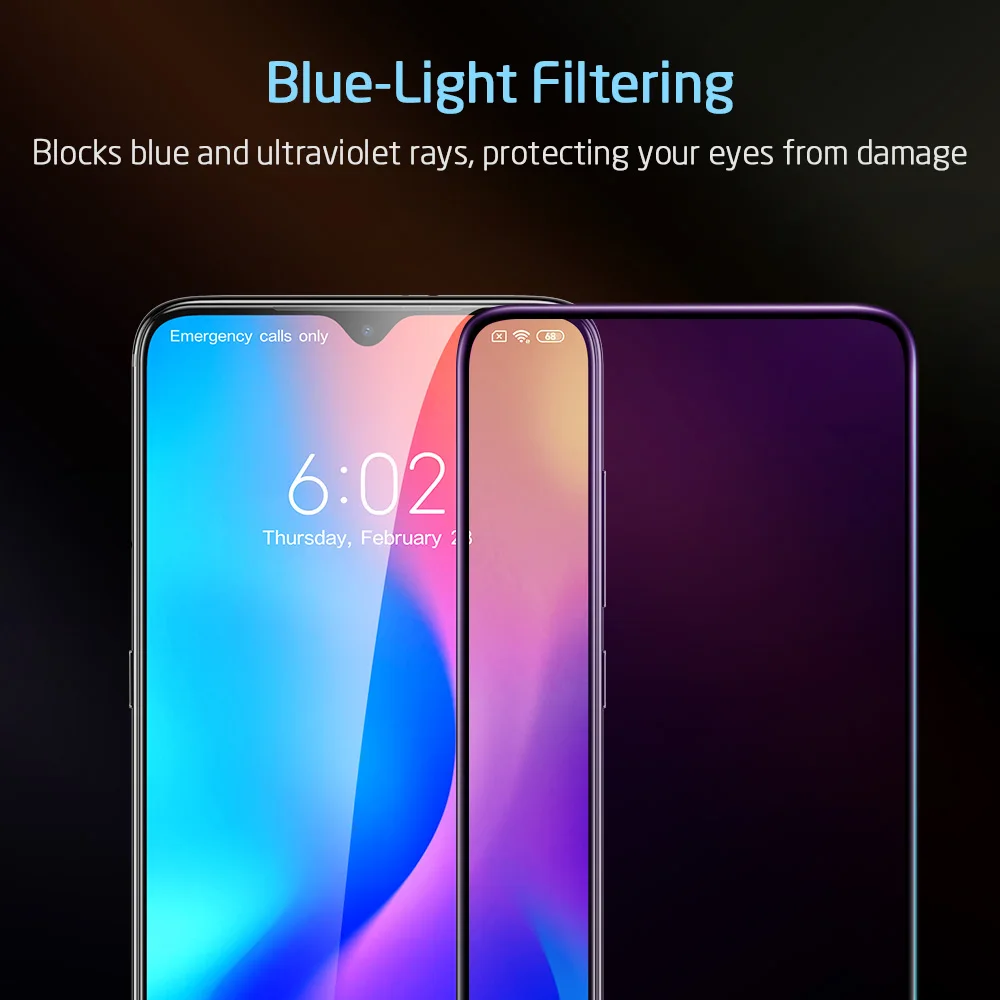 ESR закаленное стекло для Xiaomi mi 9 Защита экрана 9H защита от синего излучения полное покрытие 3D полное покрытие Защитное стекло для Xiao mi 9