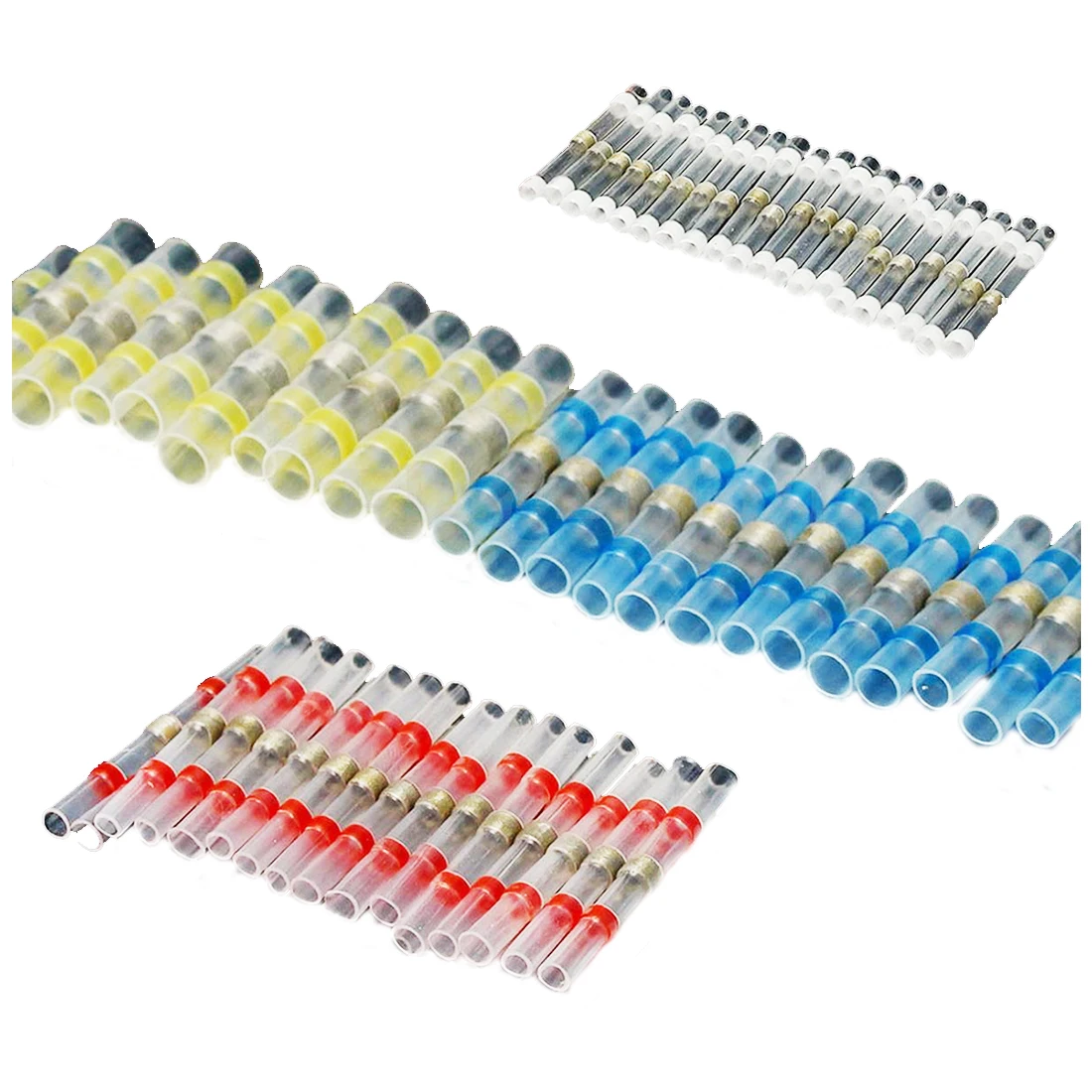 

100Pcs Heat Shrink Solder Sleeve Butt Splice Wire Connector Waterproof