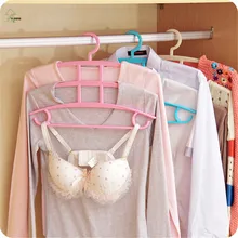 YIHONG Multi Function Four Layer Magic Clothes Rack Wardrobe Multilayer Hanging Type Plastic Anti Slip Clothes Rack A1471c