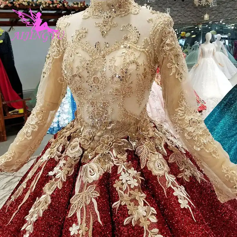 Vestidos De Novia Aijingyu Con Mariposa Vintage Real Marroqui Corea Vestidos De Encaje Vestido De Boda Aliexpress