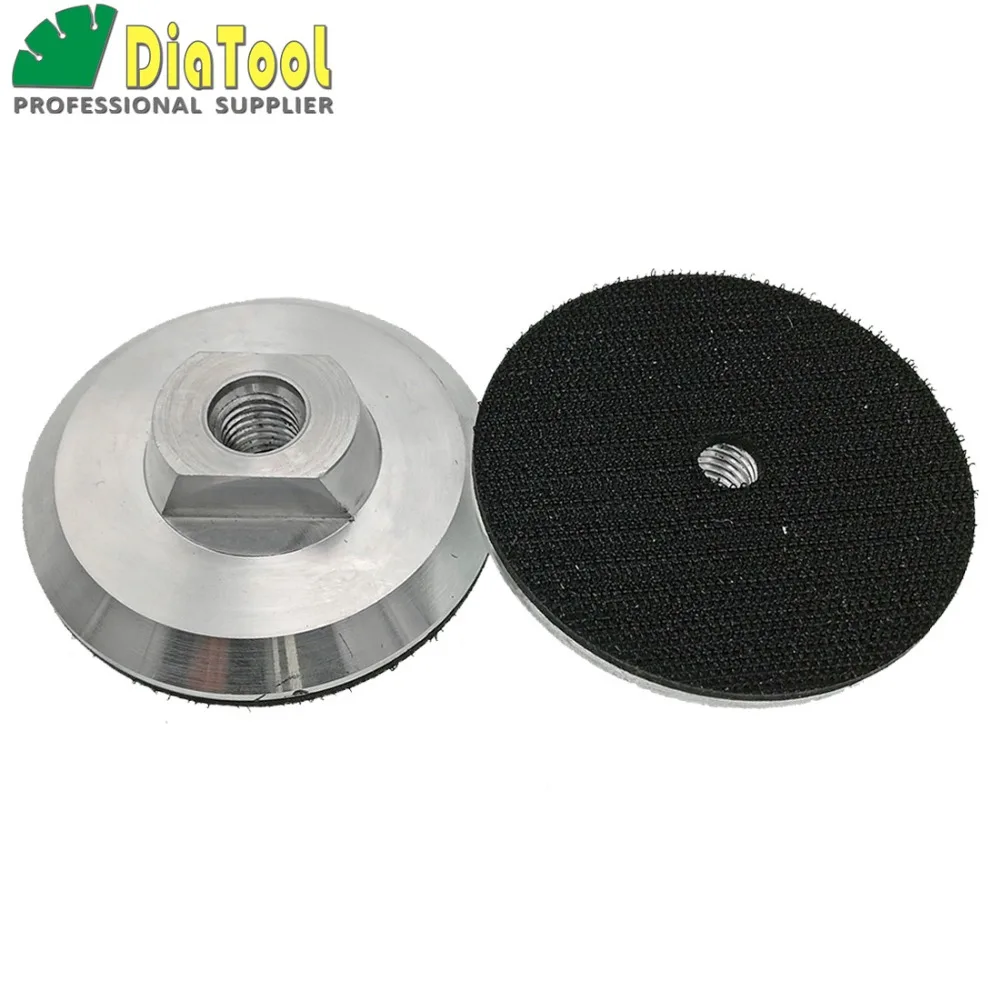 Diameter 100mm M14 Aluminium based backer for polishing pad, 4inch velcro backer pad