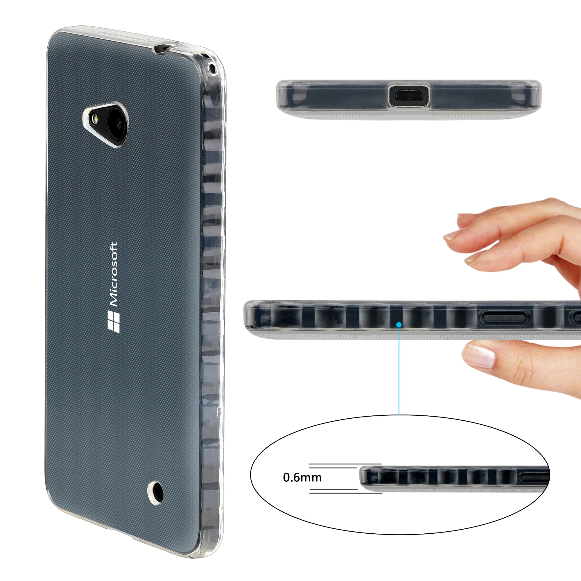 JLNYU Shockproof Non slip Phone Case For Microsoft Nokia N640 ...