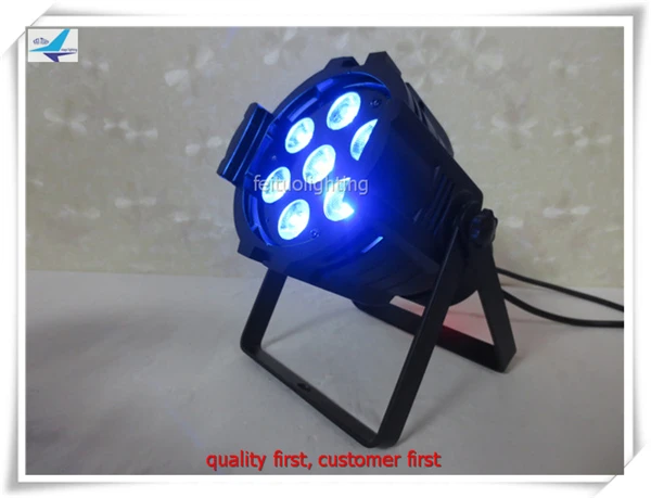 

E-100pcs/lot led wash dmx par 64 led 7x18w dmx par64 led par light rgbwa uv light party dmx