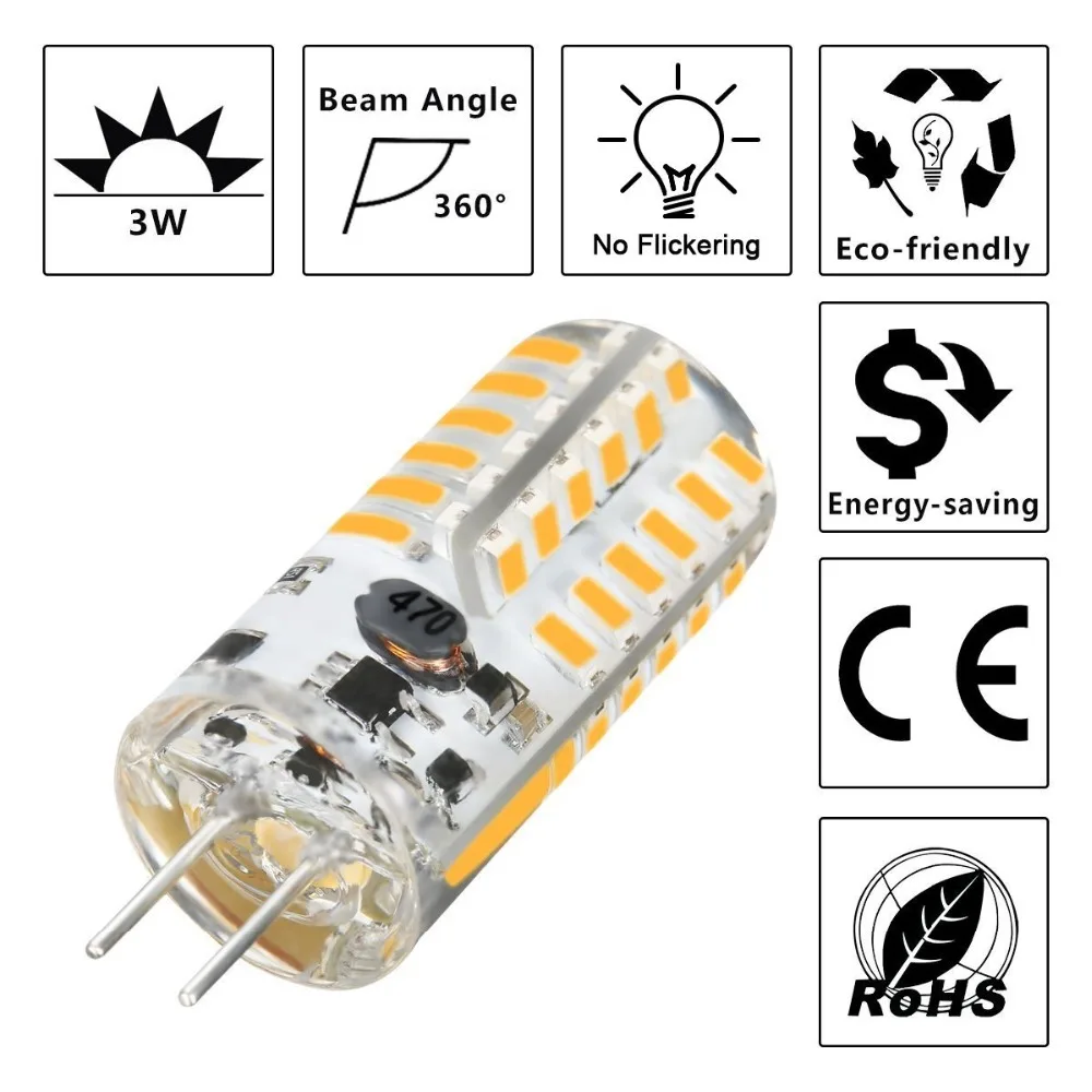 Светодиодная лампочка G4 10 шт. двухконтаксветодиодный светодиодная 3 Вт 48X3014 SMD 20