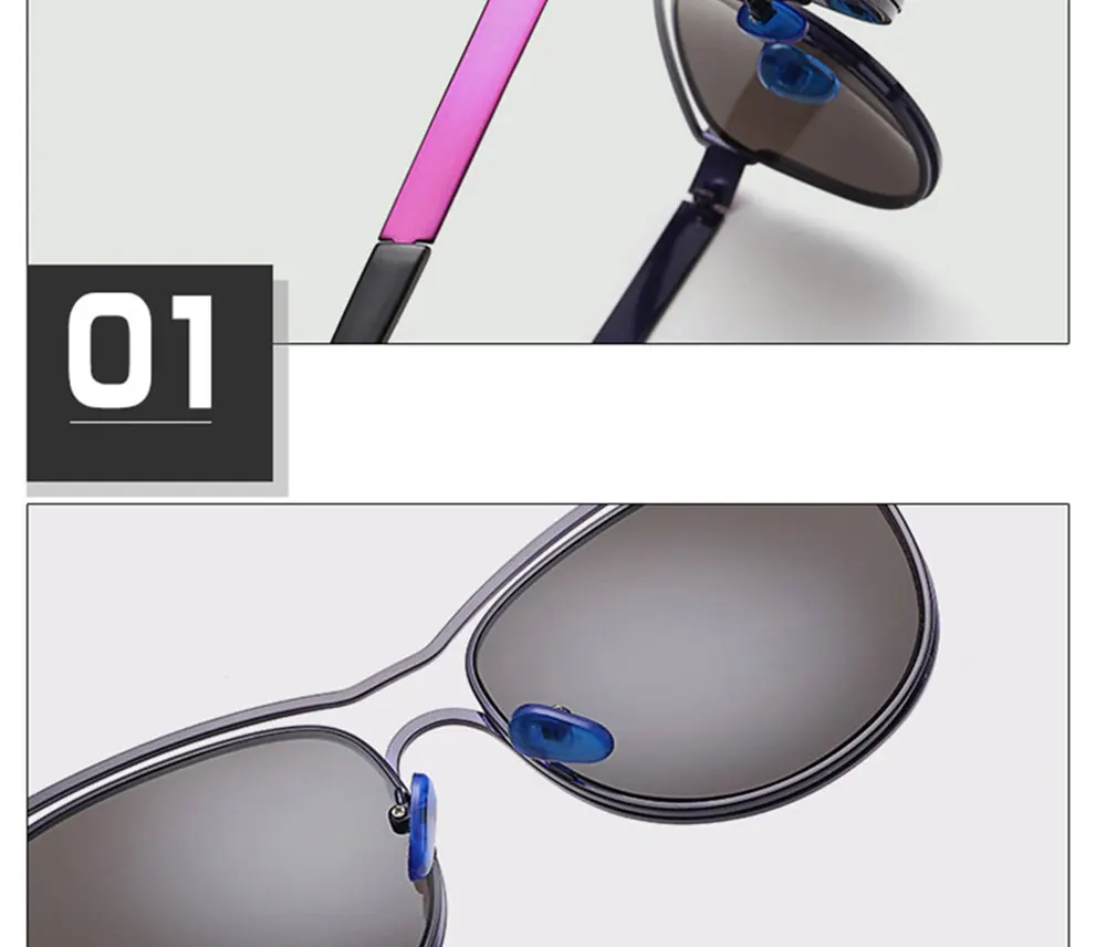 VEGA Eyeglasses Novelty Ladies Mirrored Sunglasses for Women UV400 Fashion Mirr ( (10)