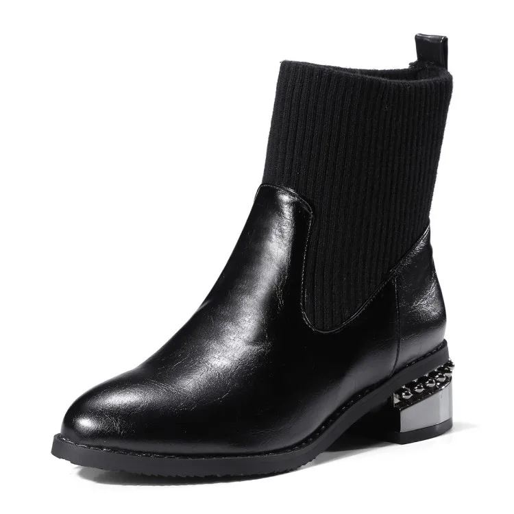 Épais Dame Imperméables Femmes Mode gris Non Chaussures Neige Filles Plus Bottes La 34 Thermique slip Noir Démarrage 46 De Taille 1TB70